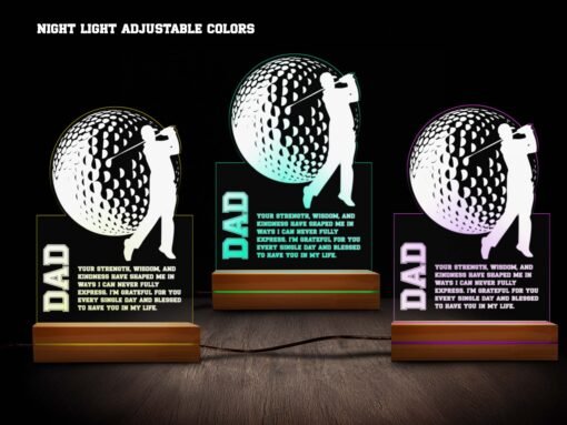 Golf night light color variations
