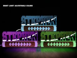 Football Themed Name Night Light- Various Colors