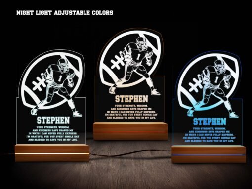 Football Night Light- Various Colors