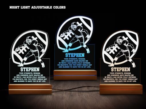 Football Night Light- Various Colors