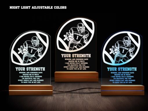 Football Night Light- Various Colors