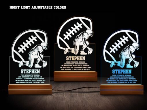 Football Night Light- Various Colors