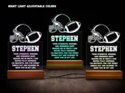 Football Night Light- Various Colors