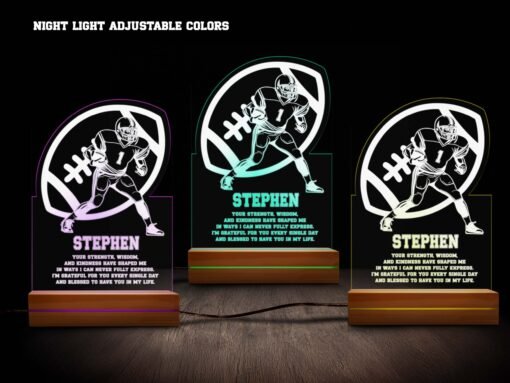 Football Night Light- Various Colors