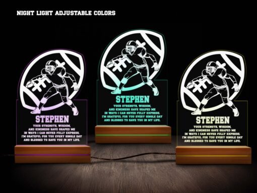 Football Night Light- Various Colors