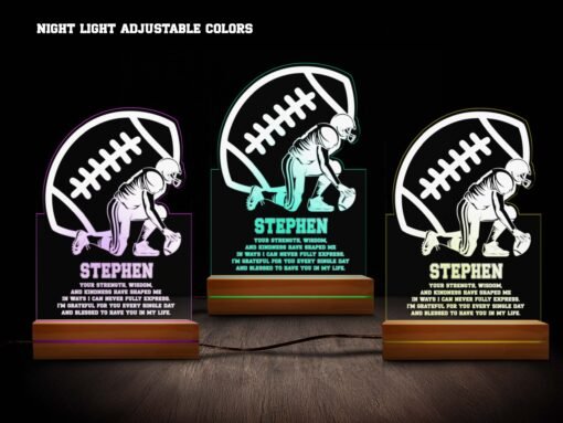 Football Night Light- Various Colors