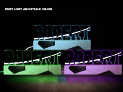 Soccer Name Night Light Various Colors