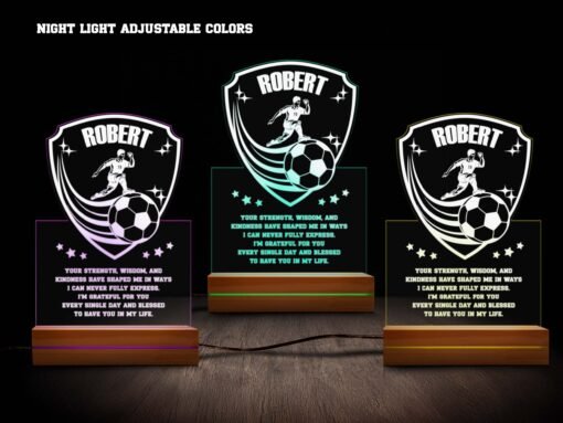 Soccer Night Light Various Colors