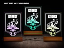 Soccer Night Light Various Colors