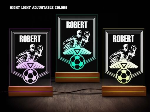 Soccer Night Light Various Colors