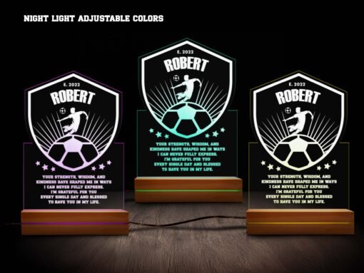 Soccer Night Light Various Colors