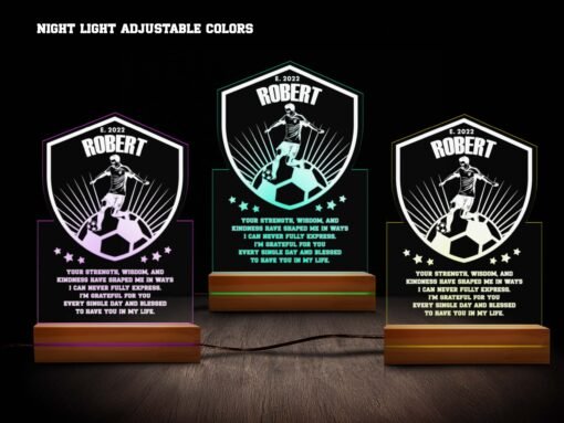 Soccer Night Light Various Colors