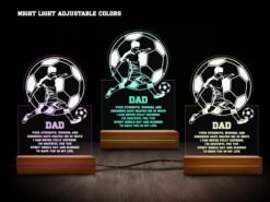 Soccer Night Light Various Colors