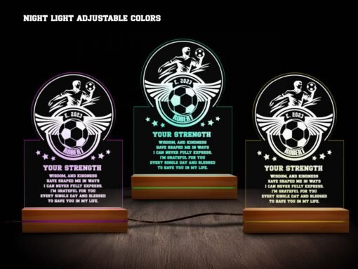 Soccer Night Light Various Colors