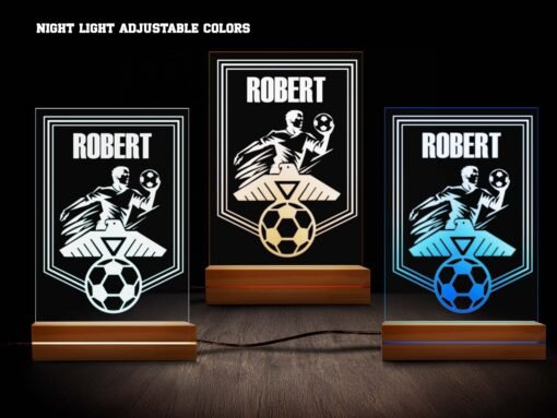 Soccer Night Light Various Colors