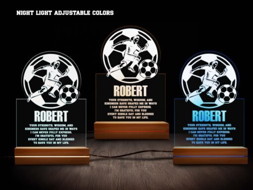 Soccer Night Light Various Colors
