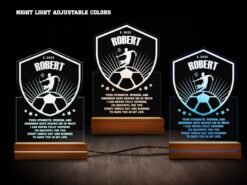 Soccer Night Light Various Colors