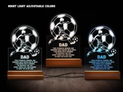 Soccer Night Light Various Colors