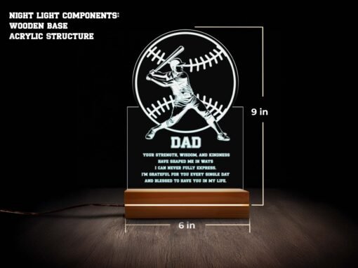baseball night light