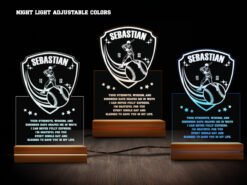 baseball night light various colors