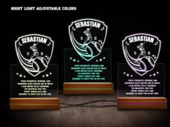 baseball night light various colors