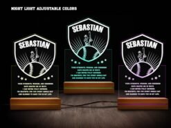 baseball night light various colors