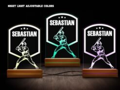 baseball night light various colors