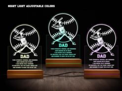 baseball night light- various colors