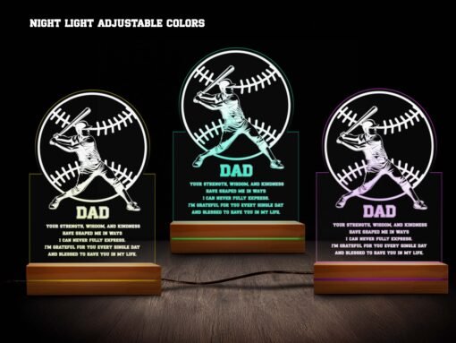 baseball night light- various colors