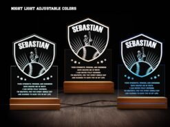 baseball night light various colors