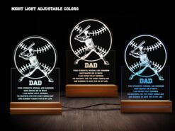 baseball night light- various colors