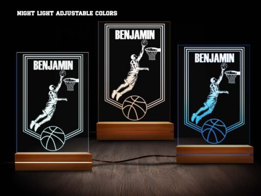 basketball nightlight various colors