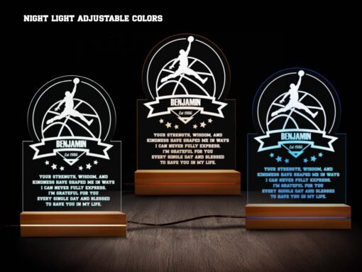 basketball nightlight various colors