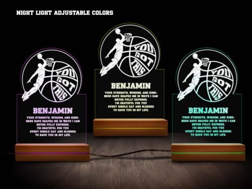 basketball nightlight various colors