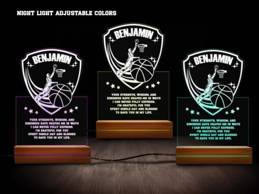 basketball nightlight various colors