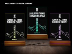 Biblical night light- various colors