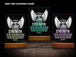 Biblical night light- various colors