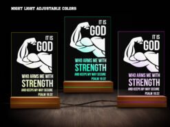 Biblical night light- various colors