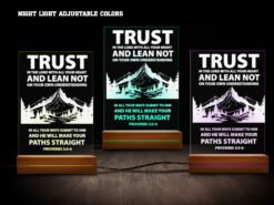 Biblical night light- various colors