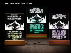 Biblical night light- various colors