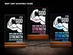 Biblical night light- various colors