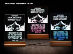 Biblical night light- various colors