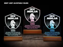 Chess night light- various colors