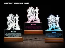 Chess night light- various colors