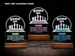 Chess night light- various colors