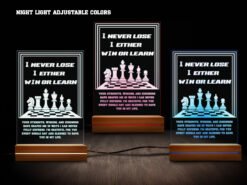 Chess night light- various colors