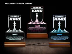 Chess night light- various colors