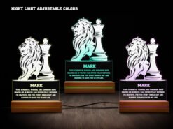 Chess night light- various colors