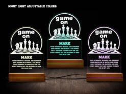 Chess night light- various colors