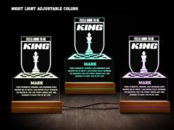 Chess night light- various colors